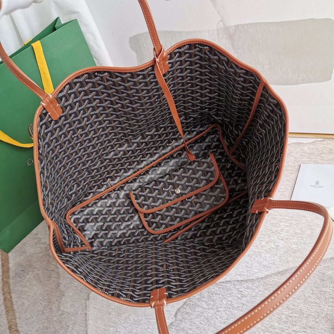 고야드 앙주 백 GM 블랙탄 블랙