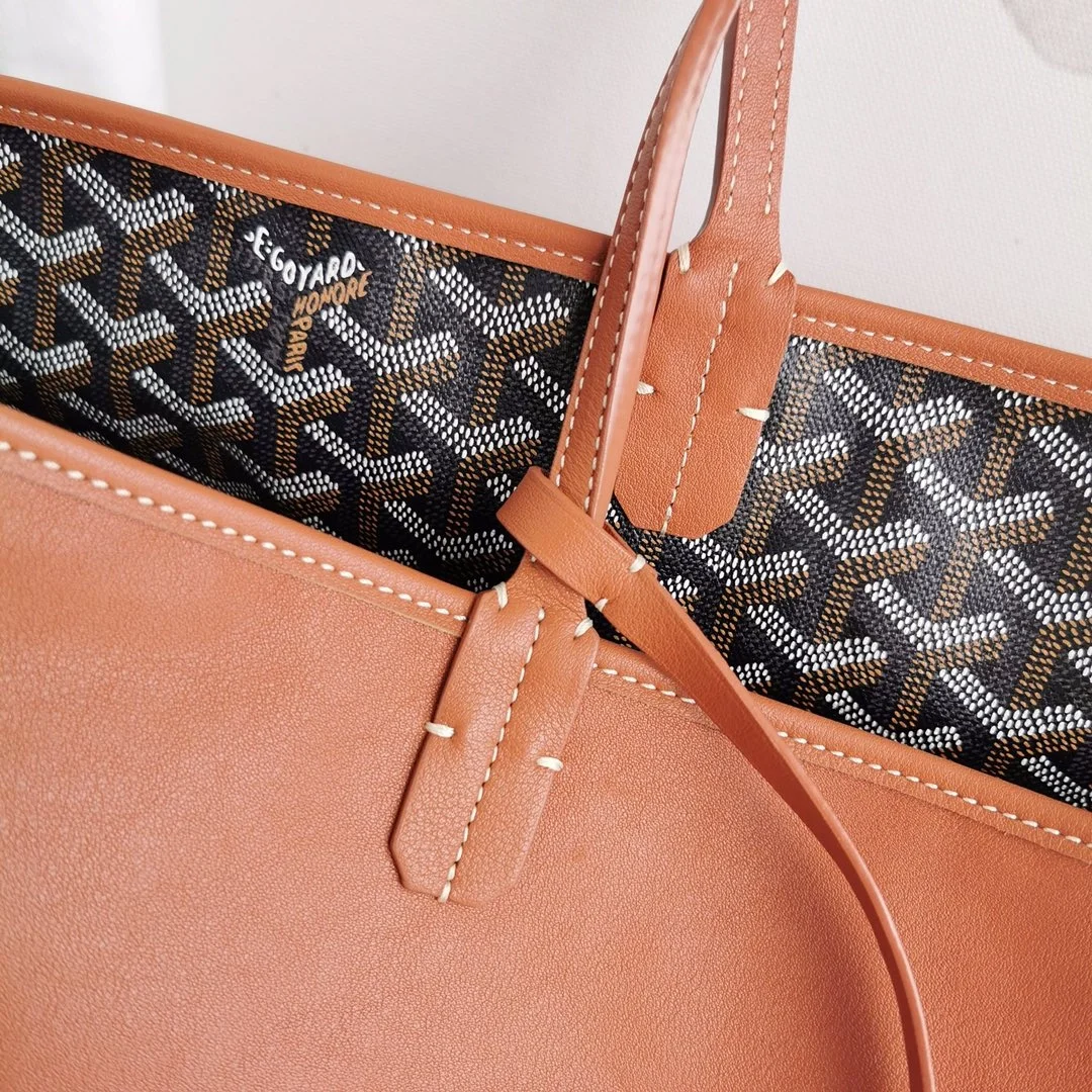 고야드 앙주 백 GM 블랙탄 블랙