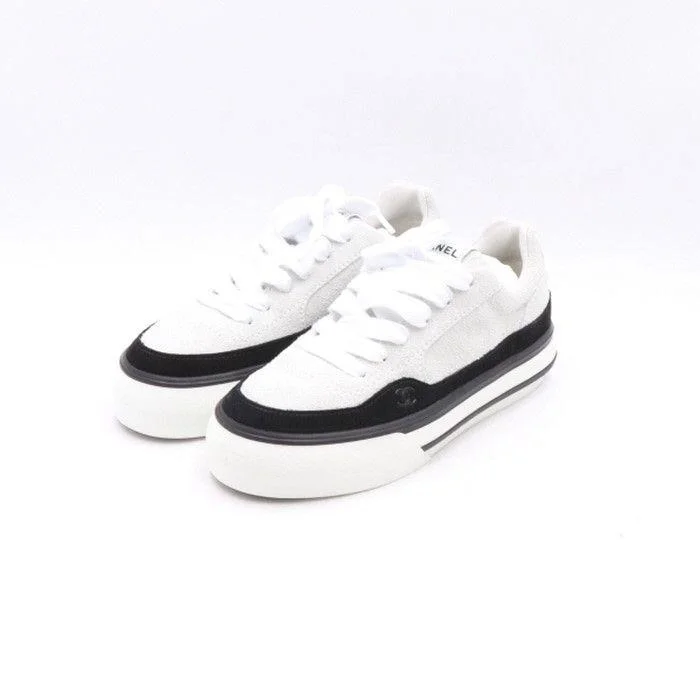 샤넬 CC로고 벨벳 스웨이드 스니커즈