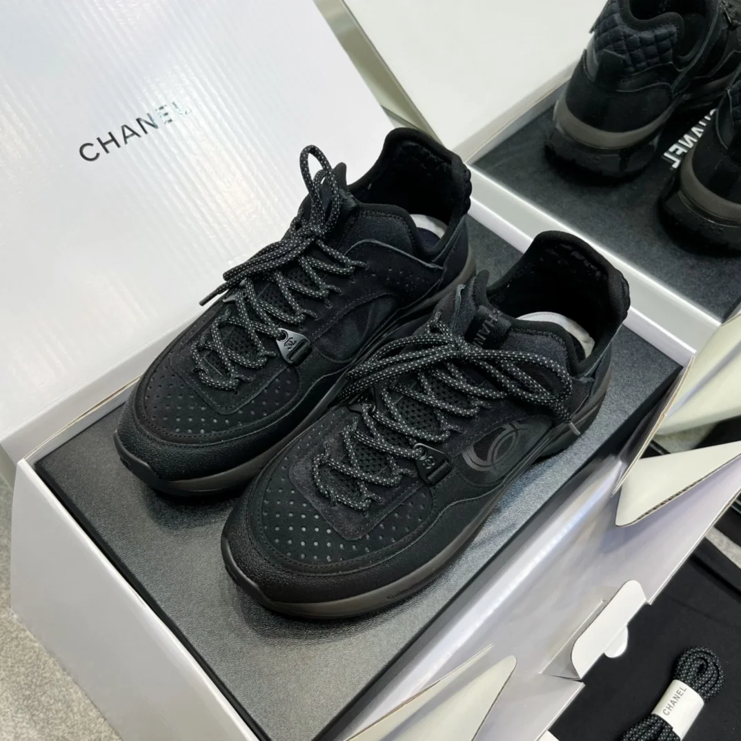 샤넬 cc로고 스피트 트레이너 스니커즈