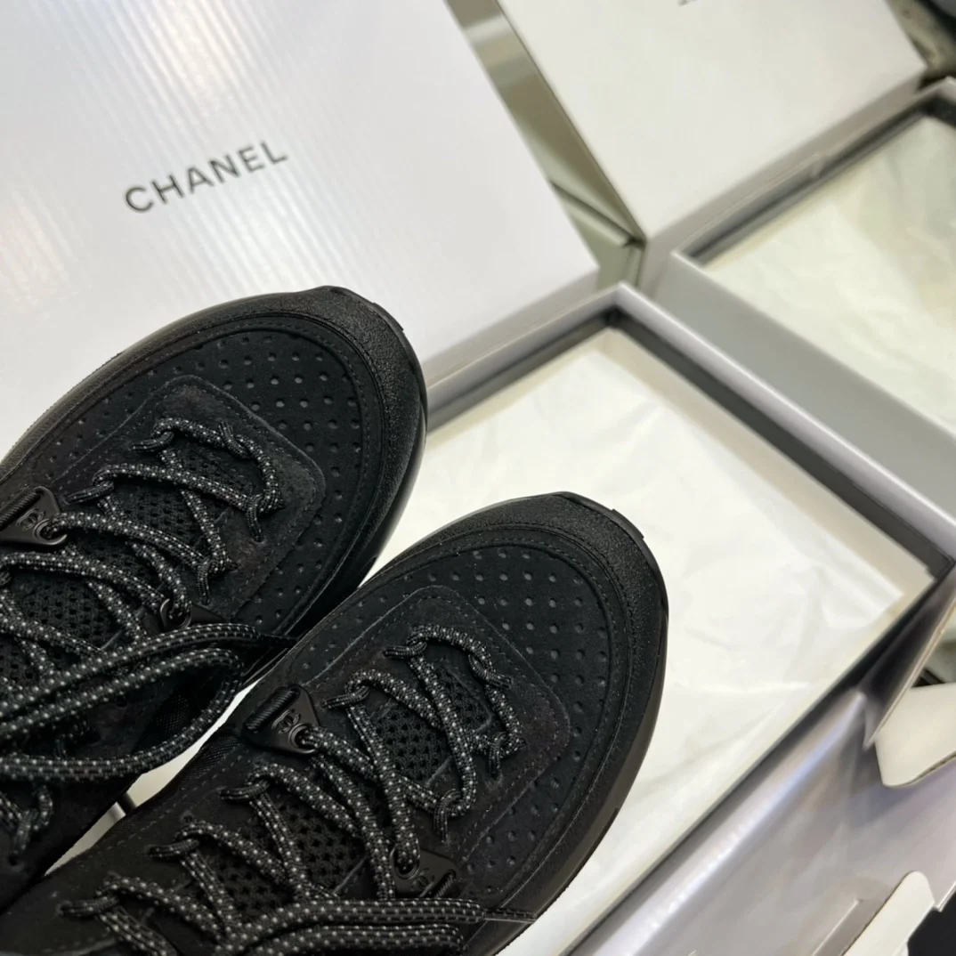 샤넬 cc로고 스피트 트레이너 스니커즈