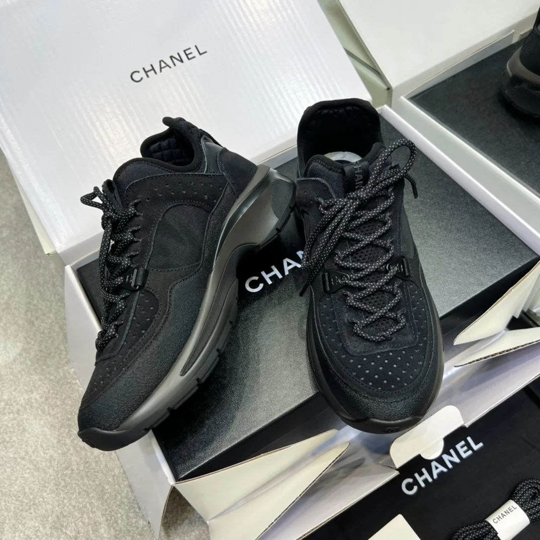 샤넬 cc로고 스피트 트레이너 스니커즈