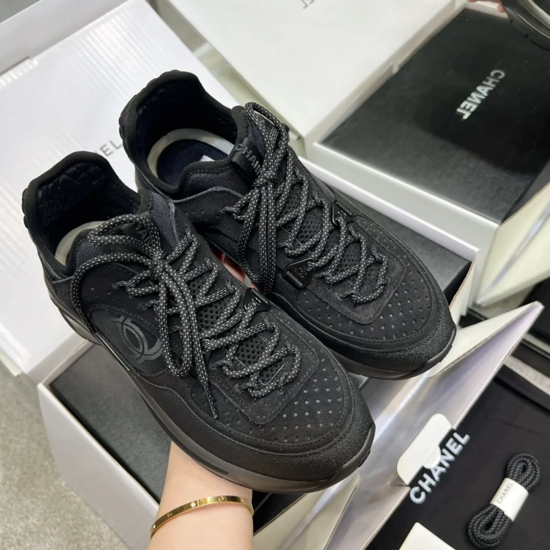 샤넬 cc로고 스피트 트레이너 스니커즈
