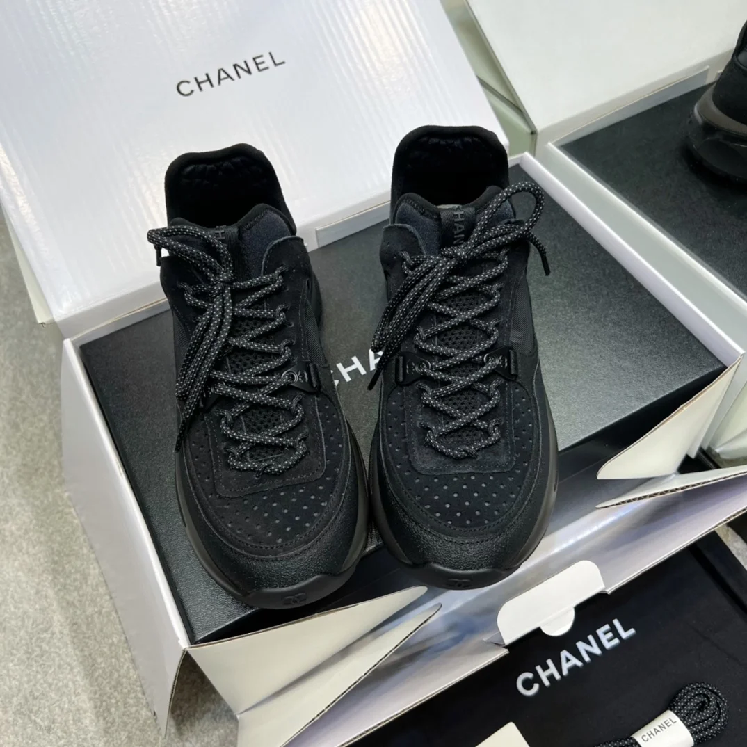 샤넬 cc로고 스피트 트레이너 스니커즈