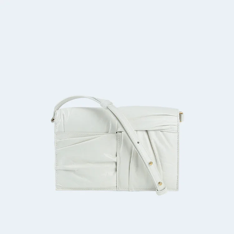 보테가 베네타 화이트 카세트 미니 크로스백