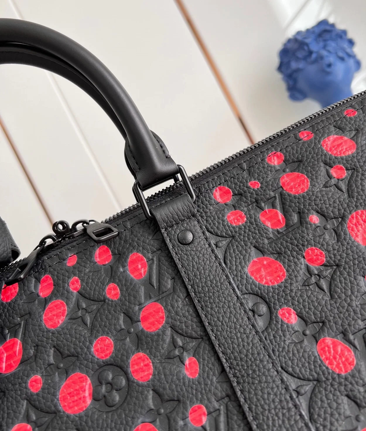 루이비통 x YK 키폴 50 블랙 레드 M21674