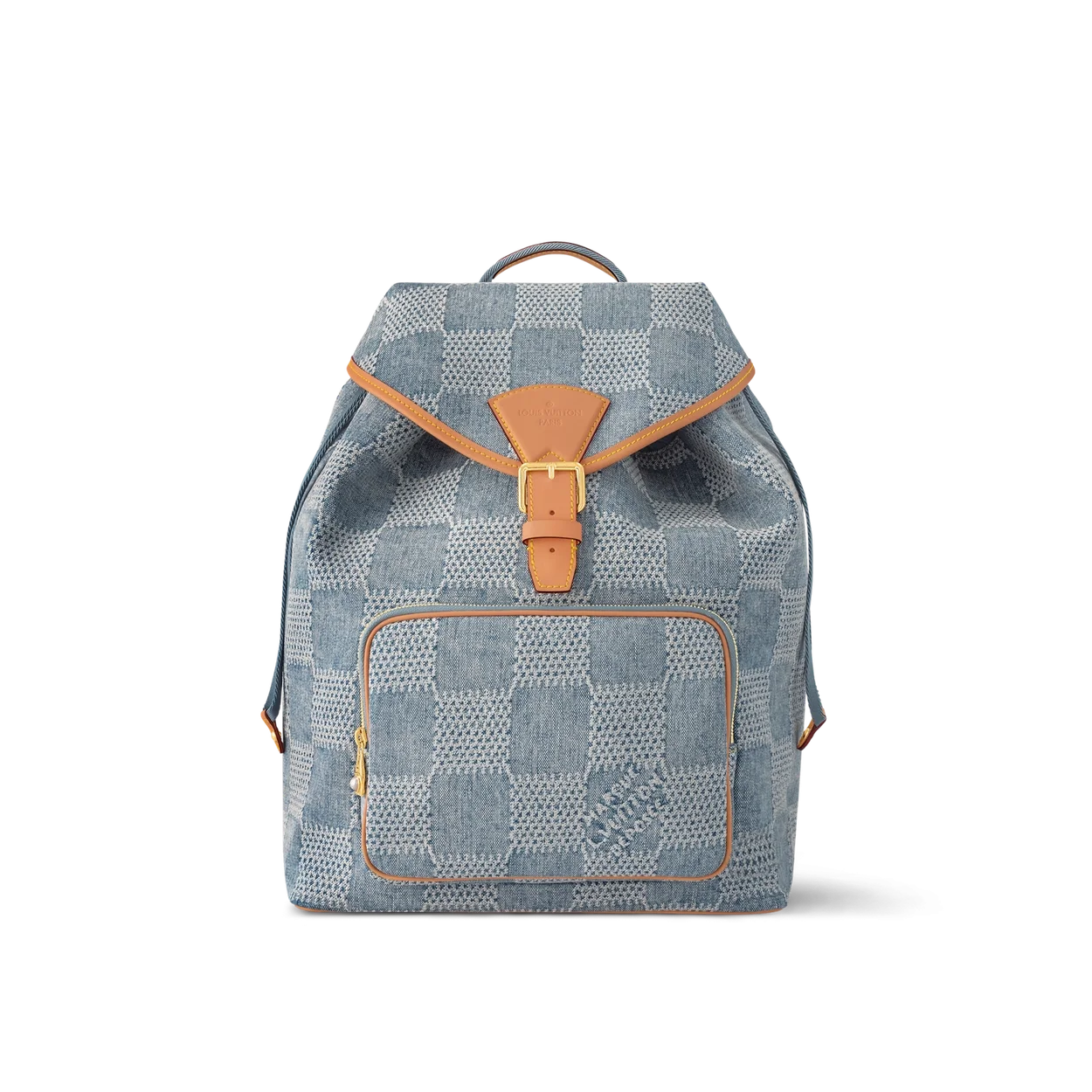 루이비통 몽수리 백팩 다미에 데님 블루 N40708