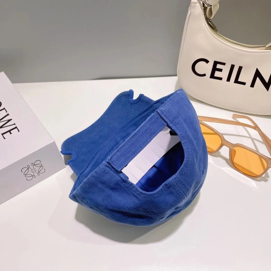 발렌시아가 x 아디다스 블루 빈티지 베이스볼 캡