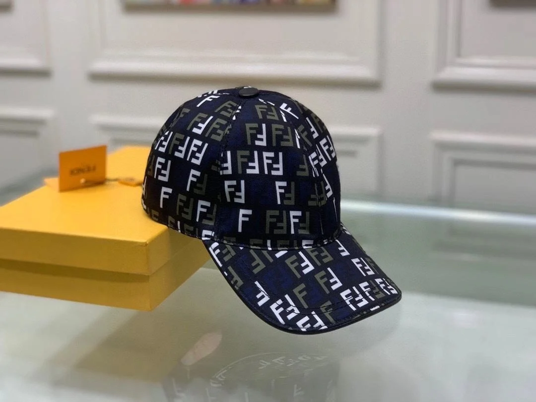 펜디 FF 풀 자카드 블랙 베이스볼 캡