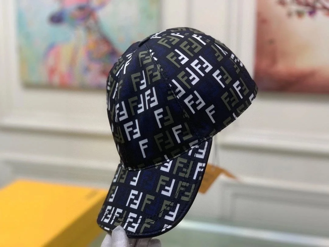 펜디 FF 풀 자카드 블랙 베이스볼 캡