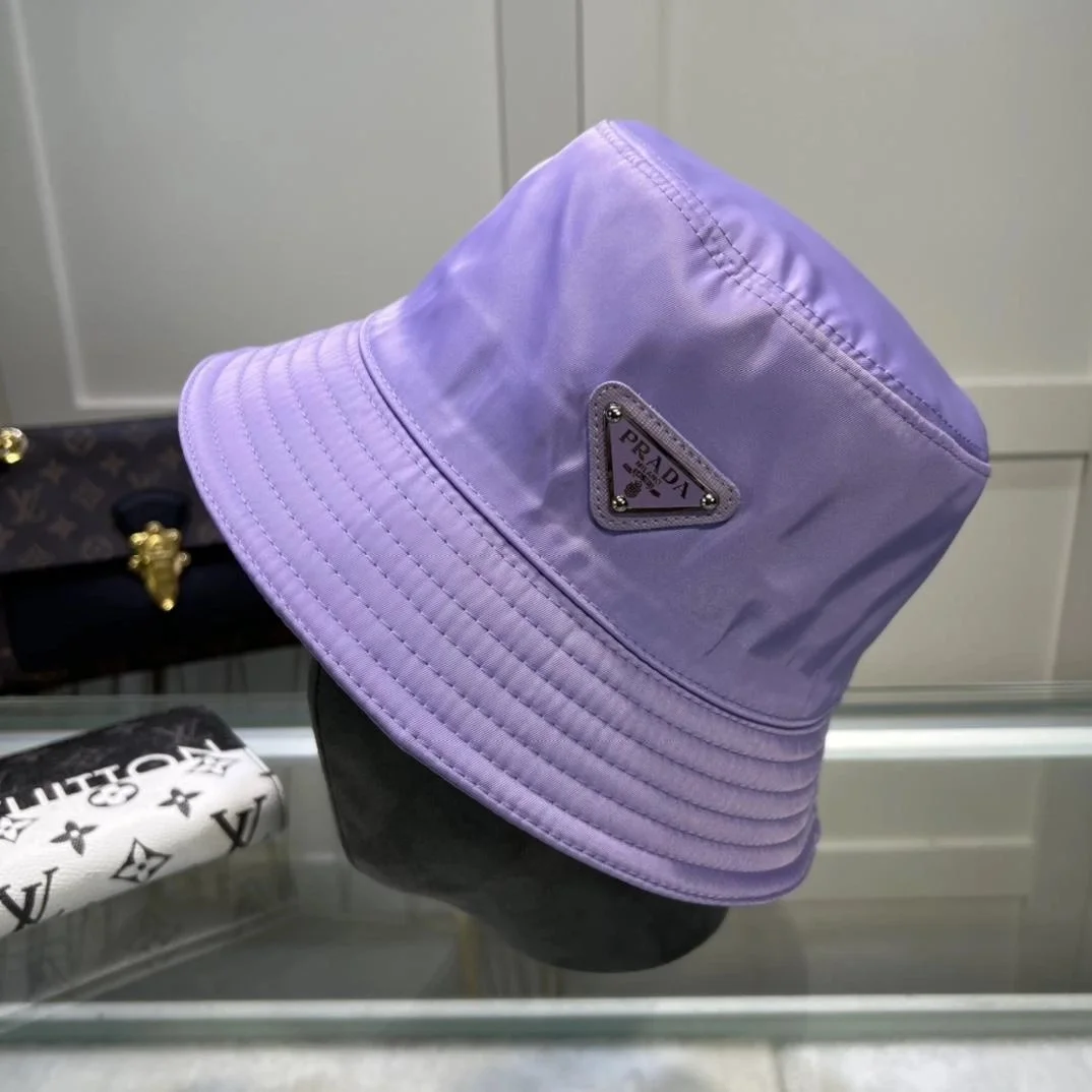프라다 리나일론 퍼플 버킷 햇