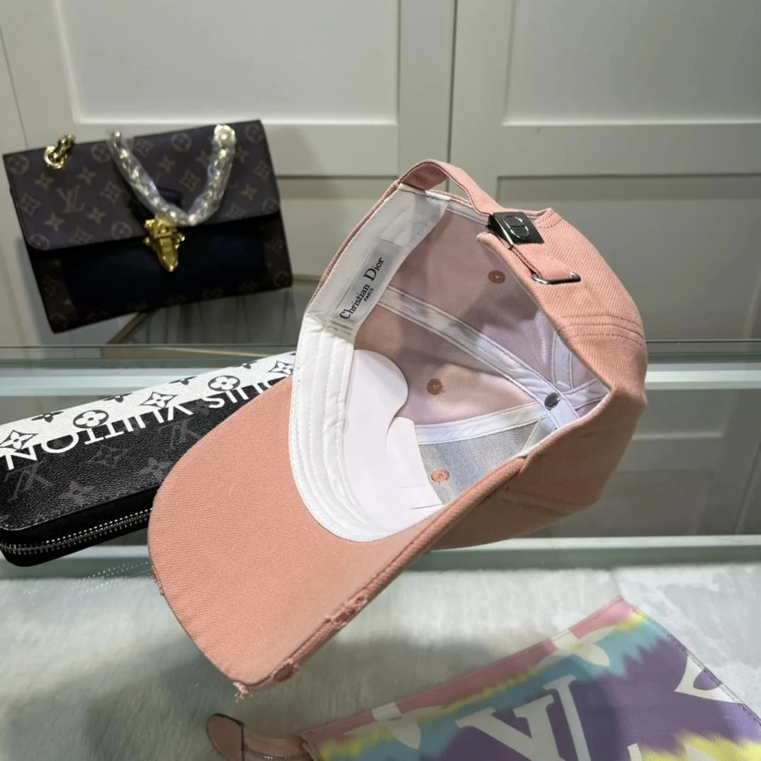 디올 빈티지 코랄 핑크 캡