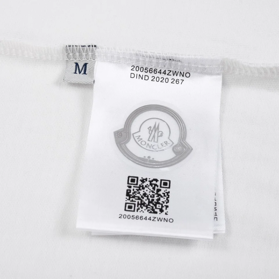 몽클레어 테니스 로고 패치 티셔츠 화이트