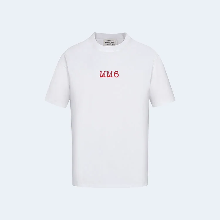 메종 마르지엘라 탑스 썬머 화이트 티셔츠