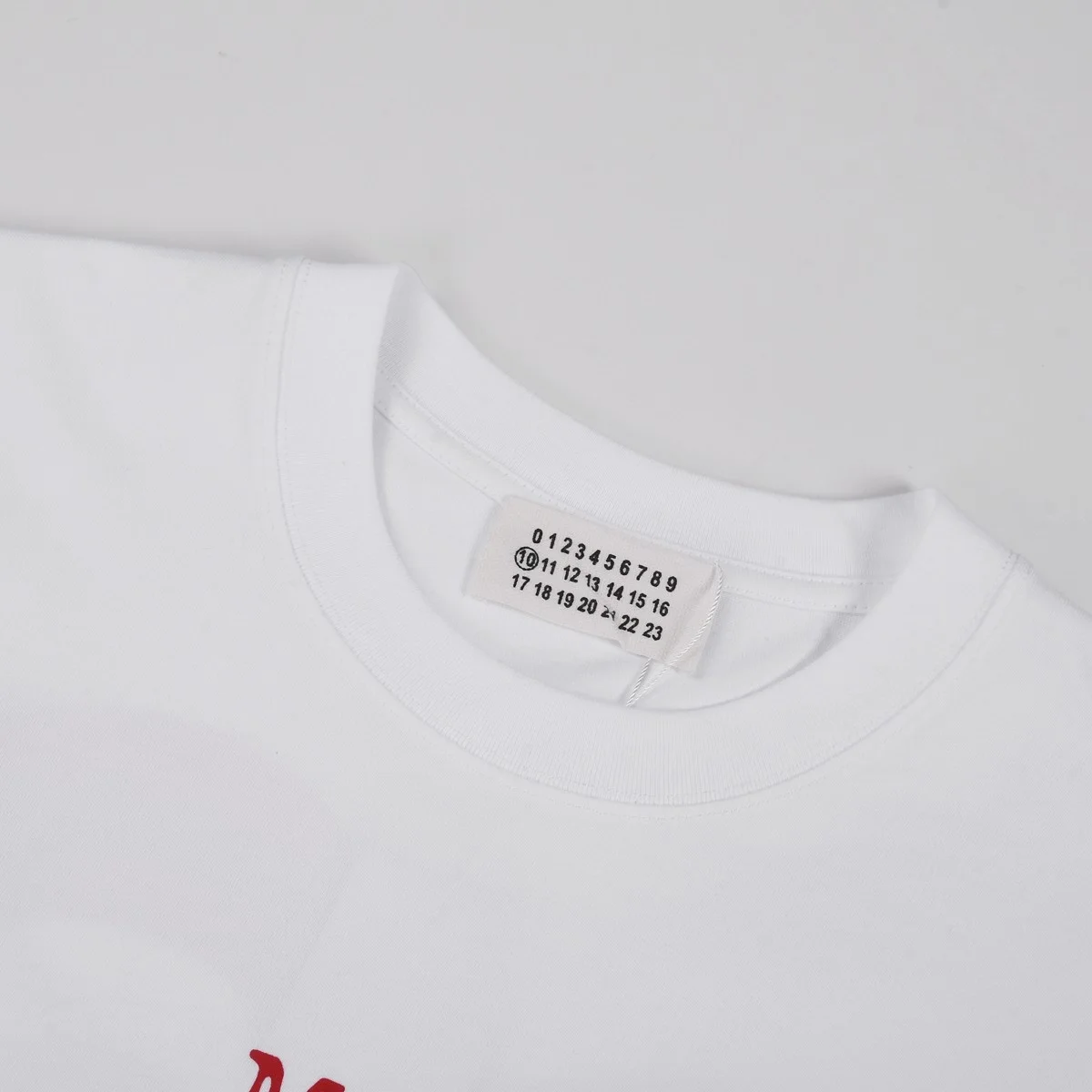 메종 마르지엘라 탑스 썬머 화이트 티셔츠