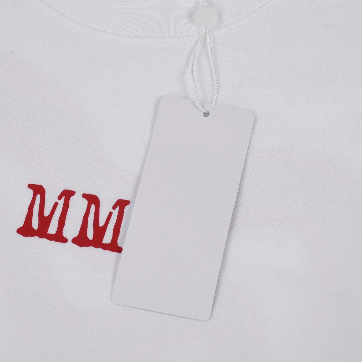 메종 마르지엘라 탑스 썬머 화이트 티셔츠