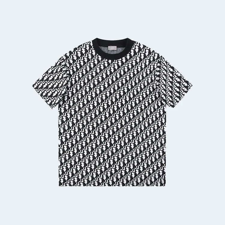 디올 오블리크 반팔 티셔츠 블랙