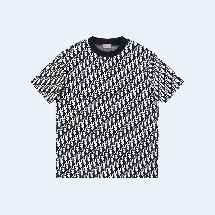 디올 오블리크 반팔 티셔츠 블랙