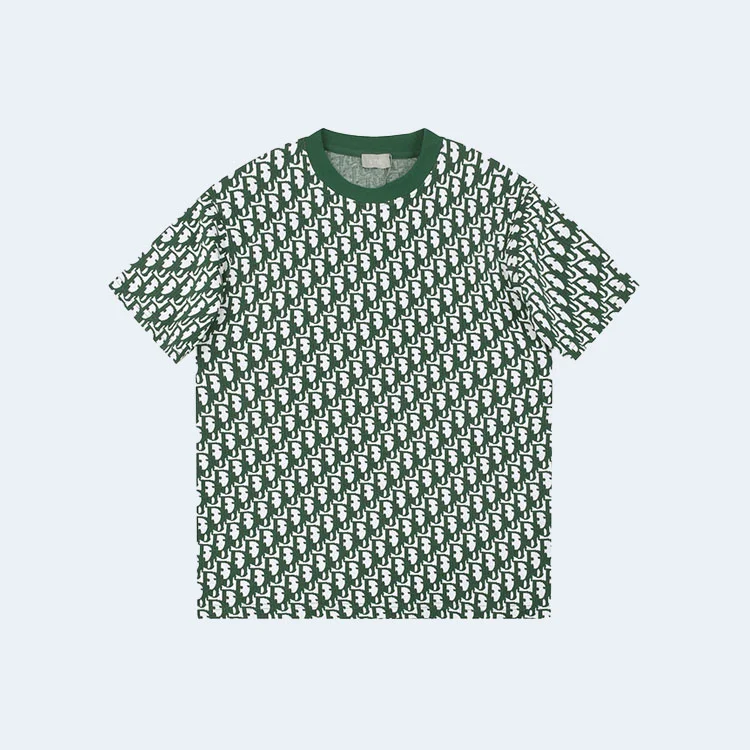 디올 오블리크 반팔 티셔츠 그린