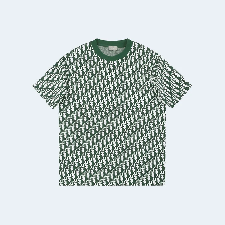 디올 오블리크 반팔 티셔츠 그린