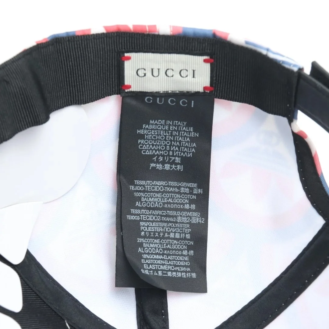 구찌 x 아디다스 트레포일 프린트 야구 모자