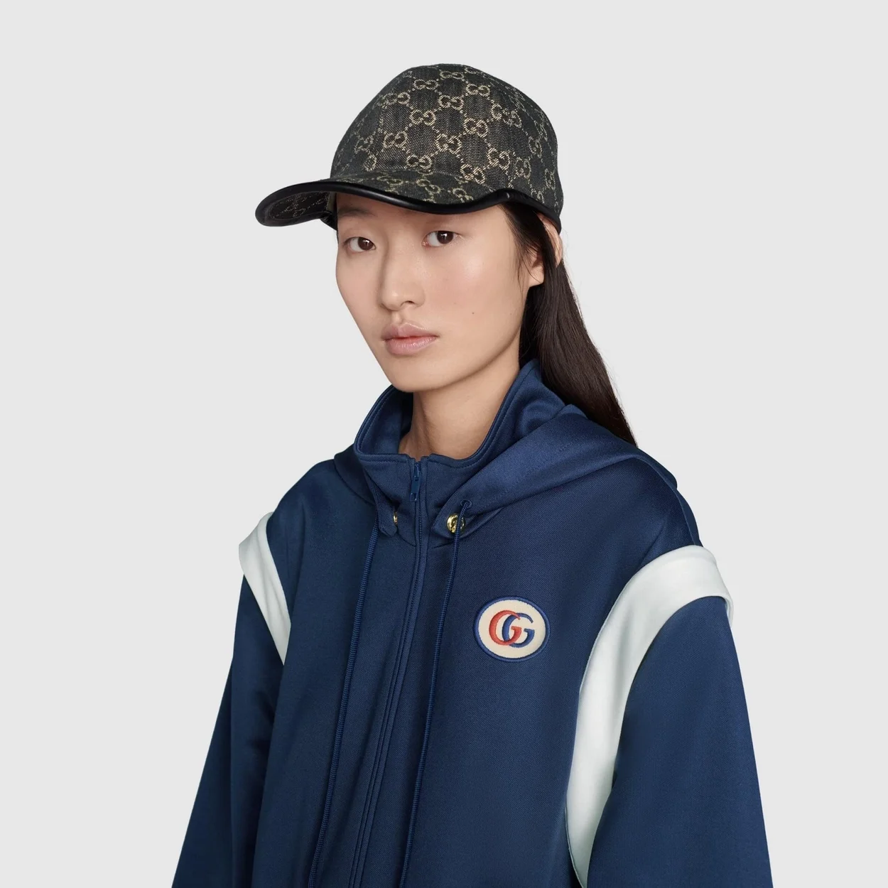 구찌 GG 데님 야구 모자