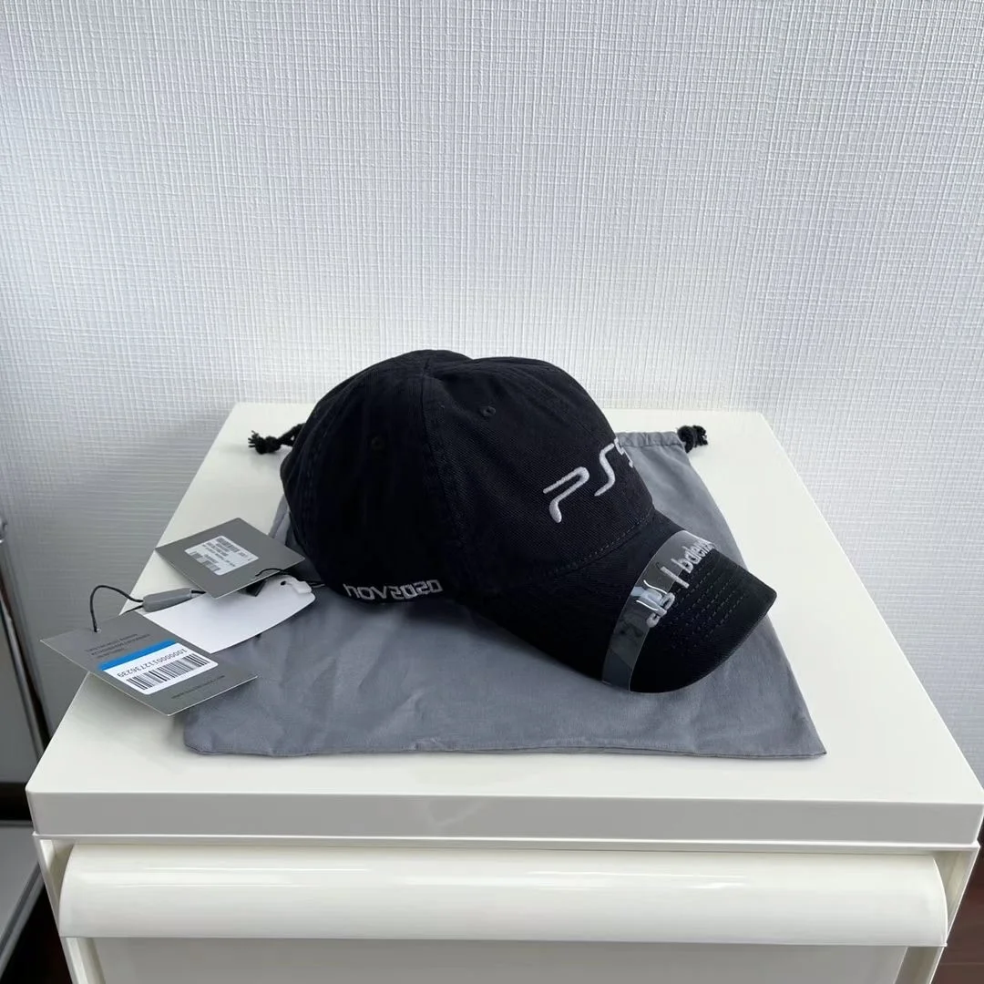 발렌시아가 플레이스테이션 로고자수 볼캡