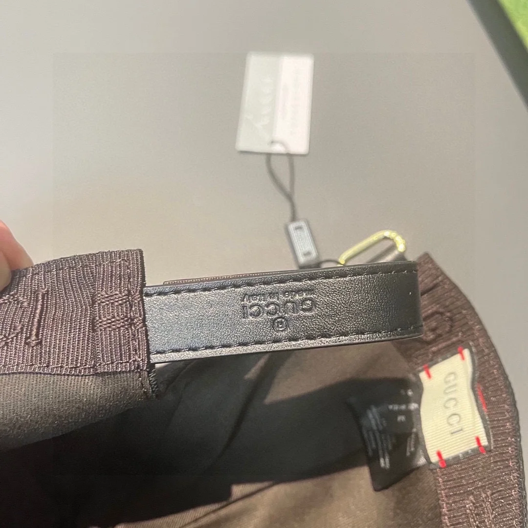 구찌 GG캔버스 시그니처 볼캡 블랙