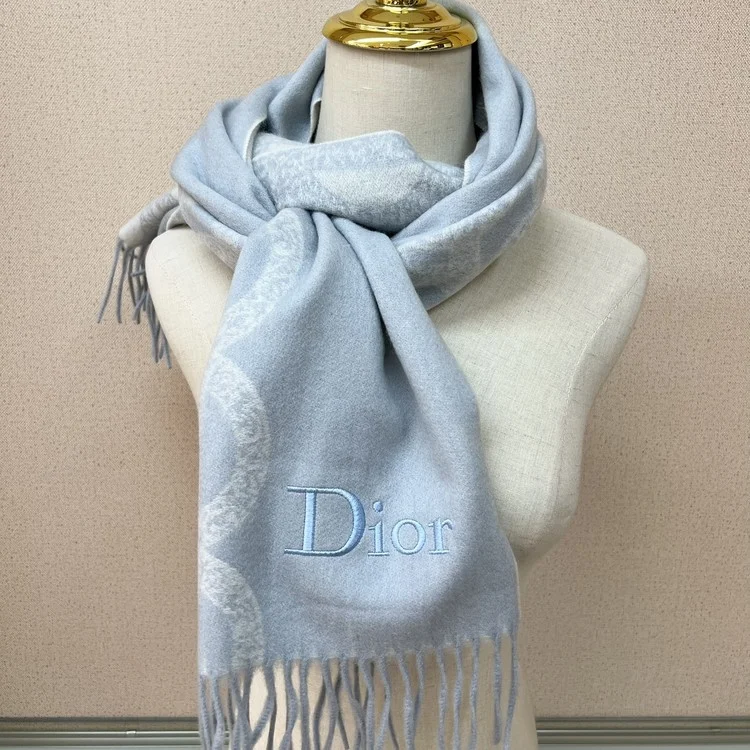 디올 로고 캐시미어 100% 머플러