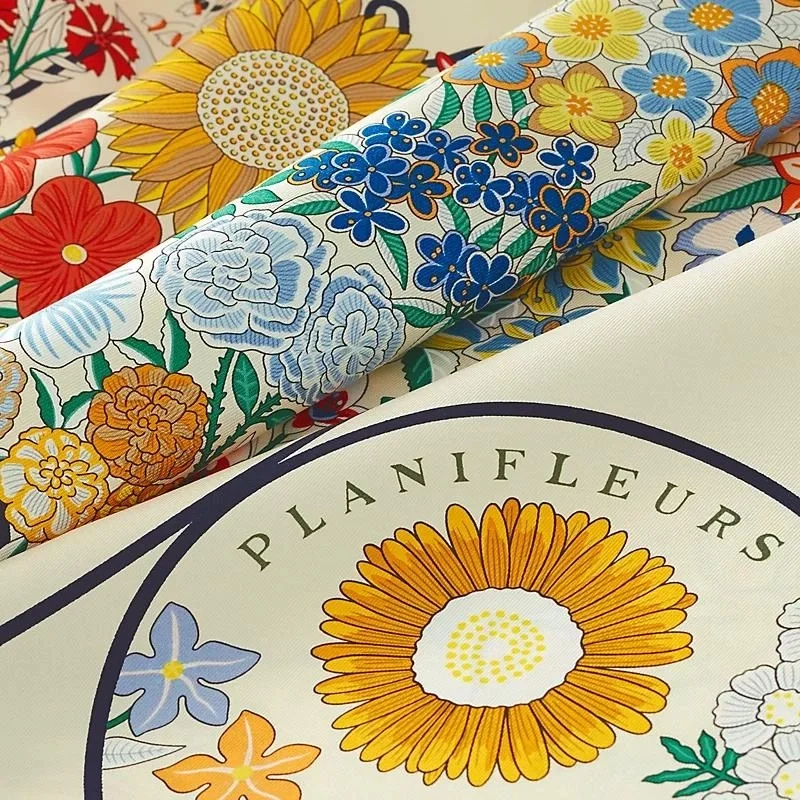 에르메스 플랑플뢰르 90 크림 스카프