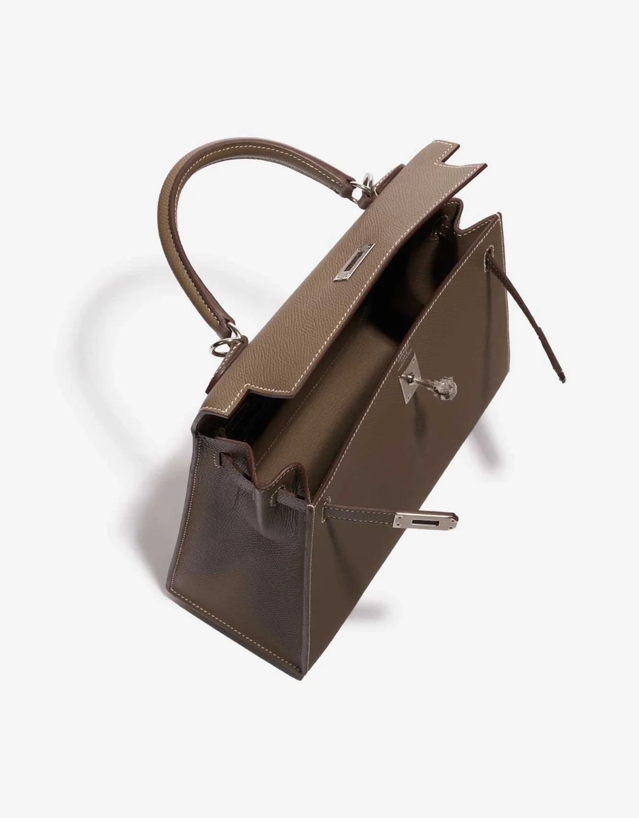 에르메스 켈리 25 셀리에 엘리펀트 그레이 실버 하드웨어 (100% HAND MADE)