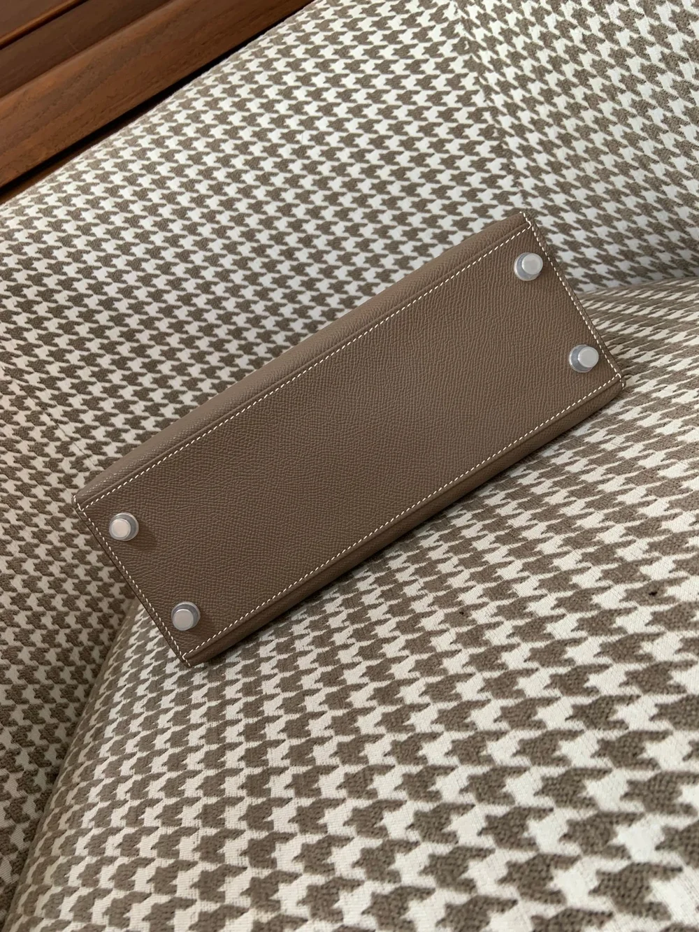 에르메스 켈리 25 셀리에 엘리펀트 그레이 실버 하드웨어 (100% HAND MADE)