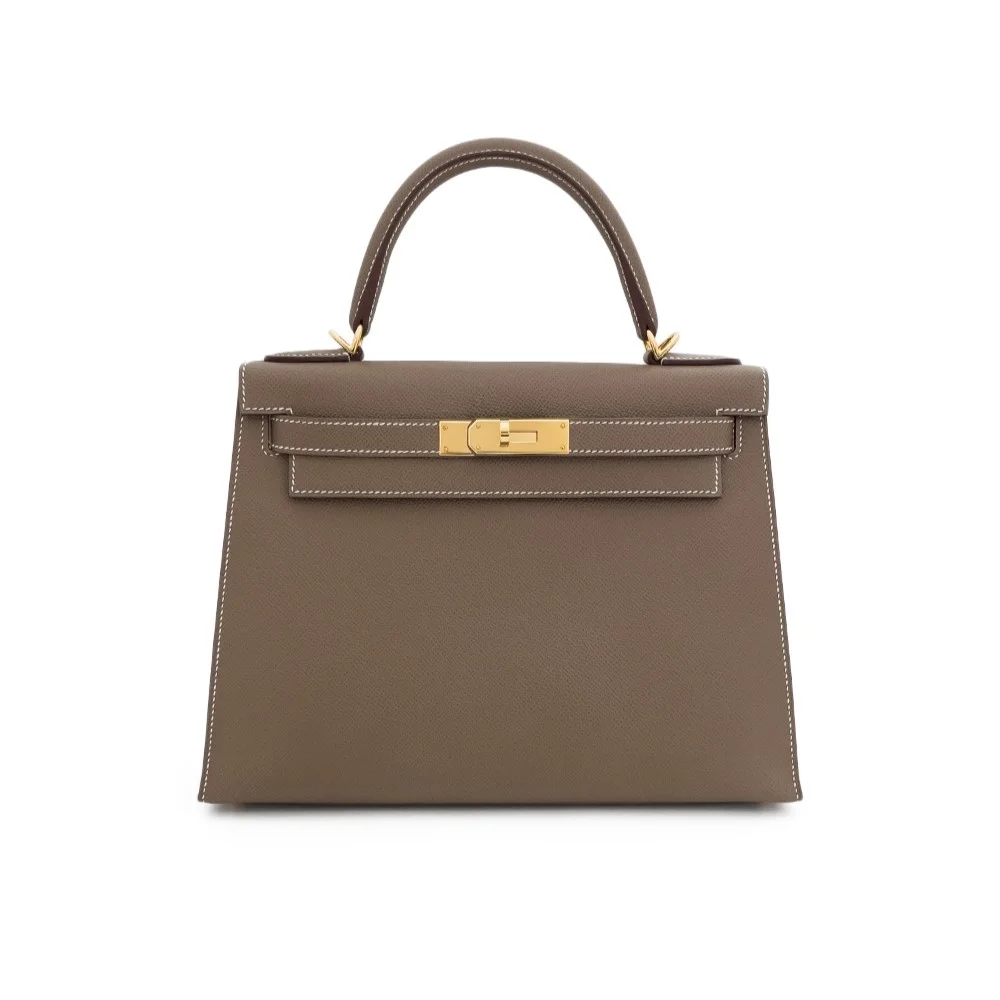 에르메스 켈리 25 셀리에 에토프 골드 하드웨어 (100% HAND MADE)