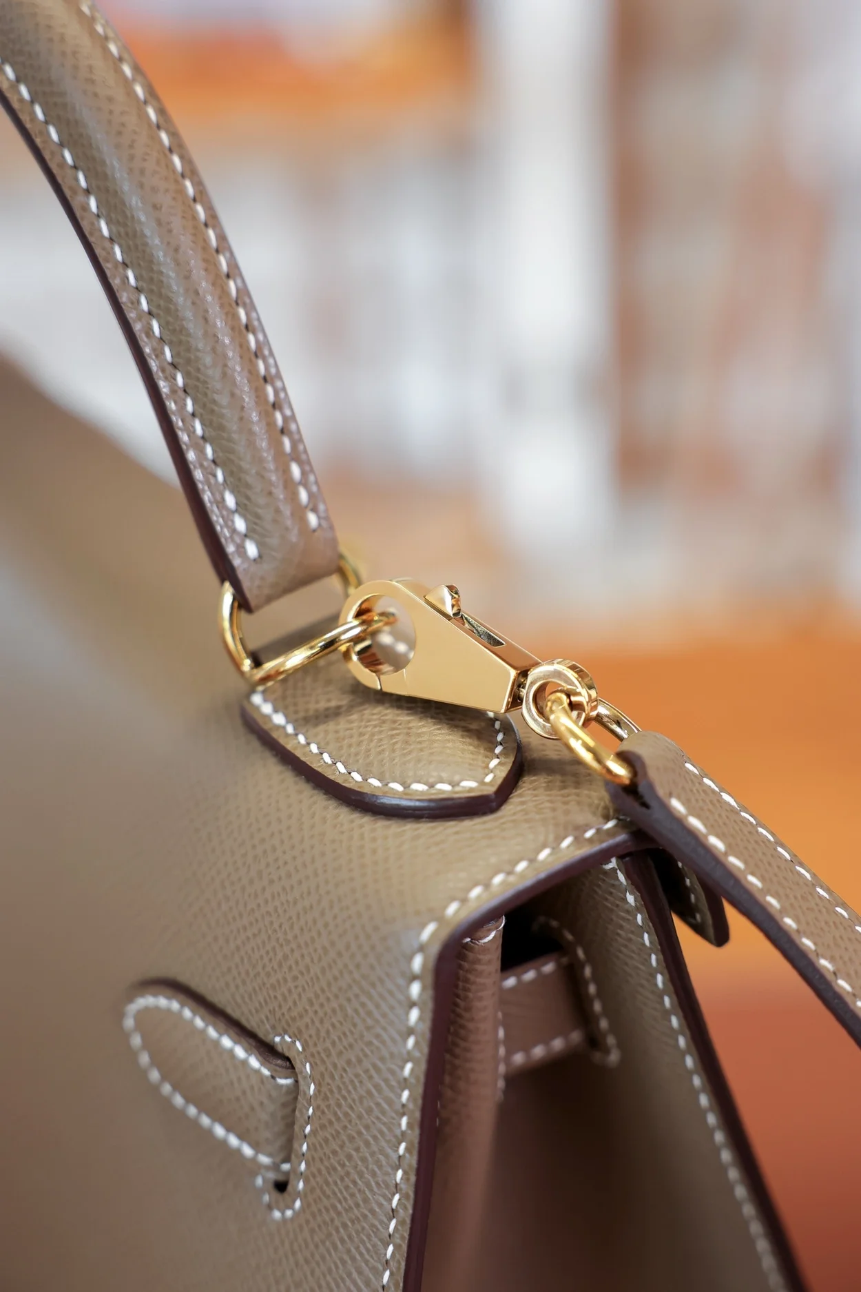 에르메스 켈리 25 셀리에 에토프 골드 하드웨어 (100% HAND MADE)