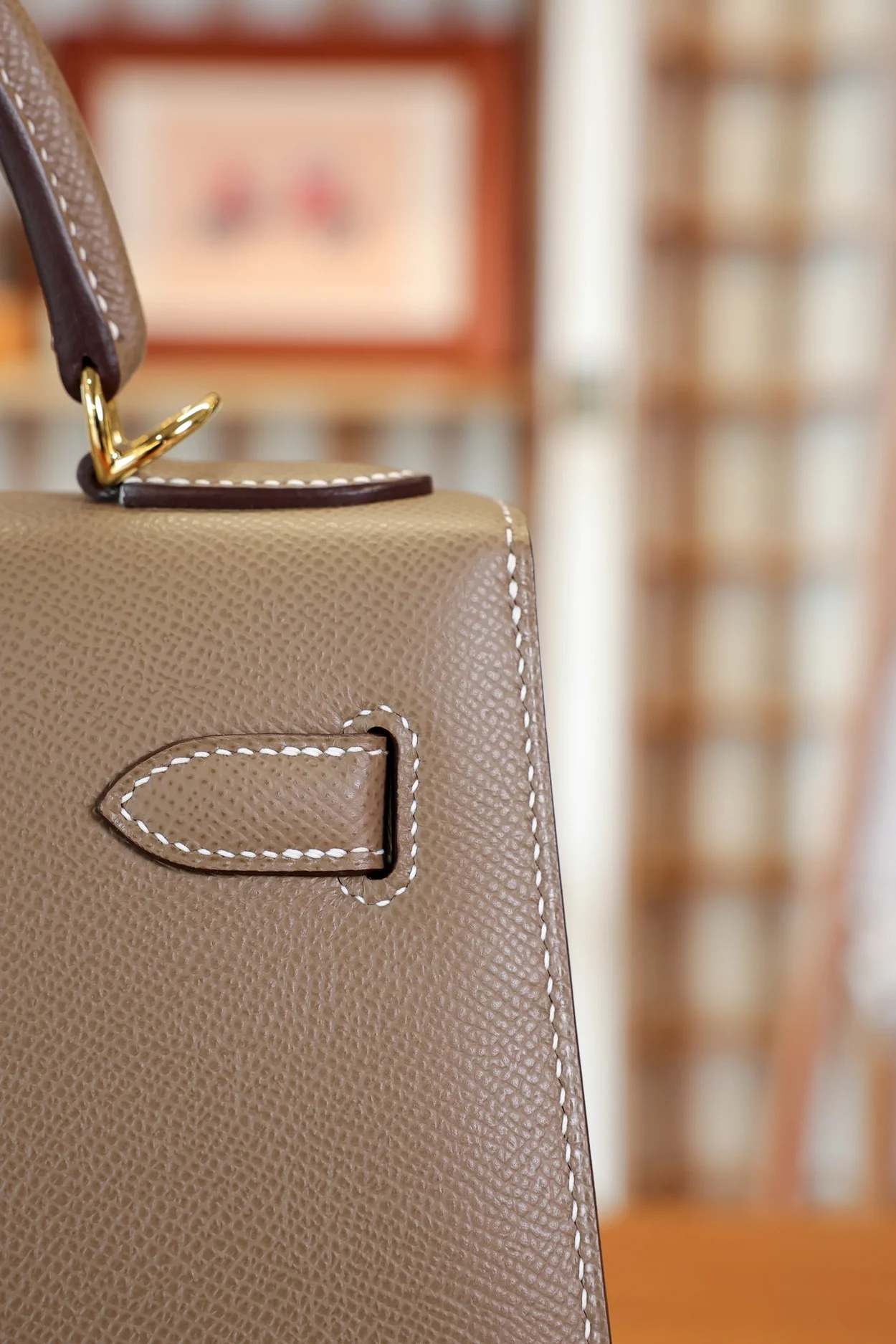 에르메스 켈리 25 셀리에 에토프 골드 하드웨어 (100% HAND MADE)