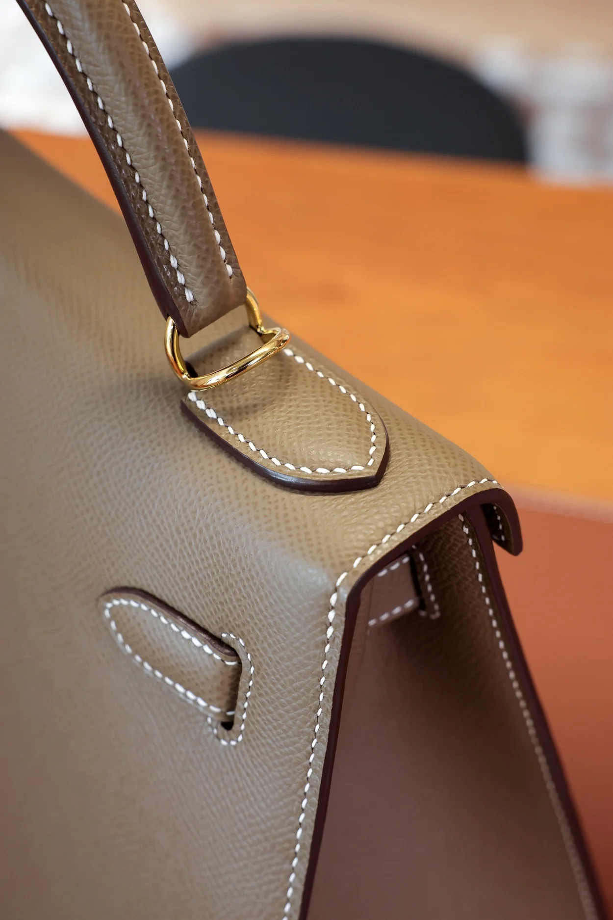 에르메스 켈리 25 셀리에 에토프 골드 하드웨어 (100% HAND MADE)