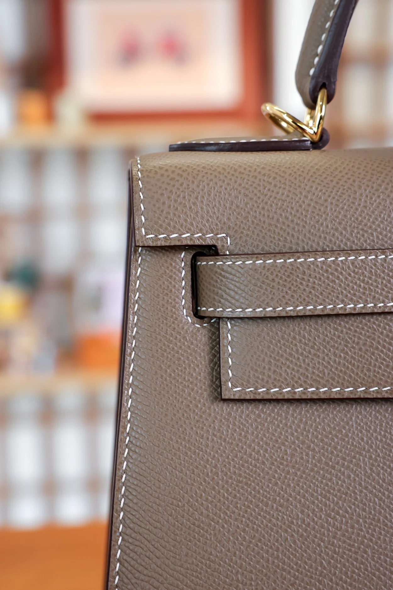 에르메스 켈리 25 셀리에 에토프 골드 하드웨어 (100% HAND MADE)