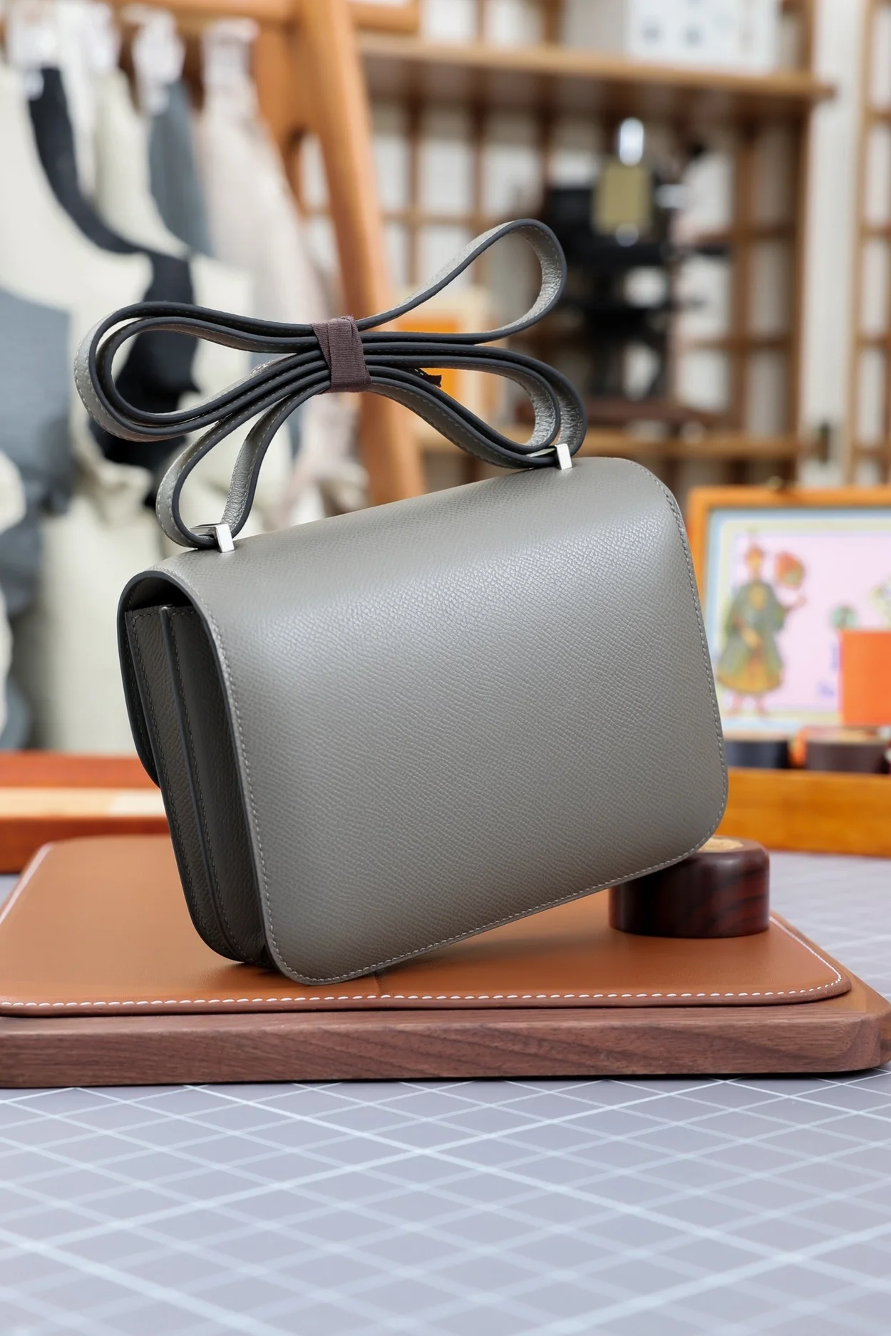 에르메스 콘스탄스 18 그레이 앱송 팔라듐 하드웨어 (100% HAND MADE)