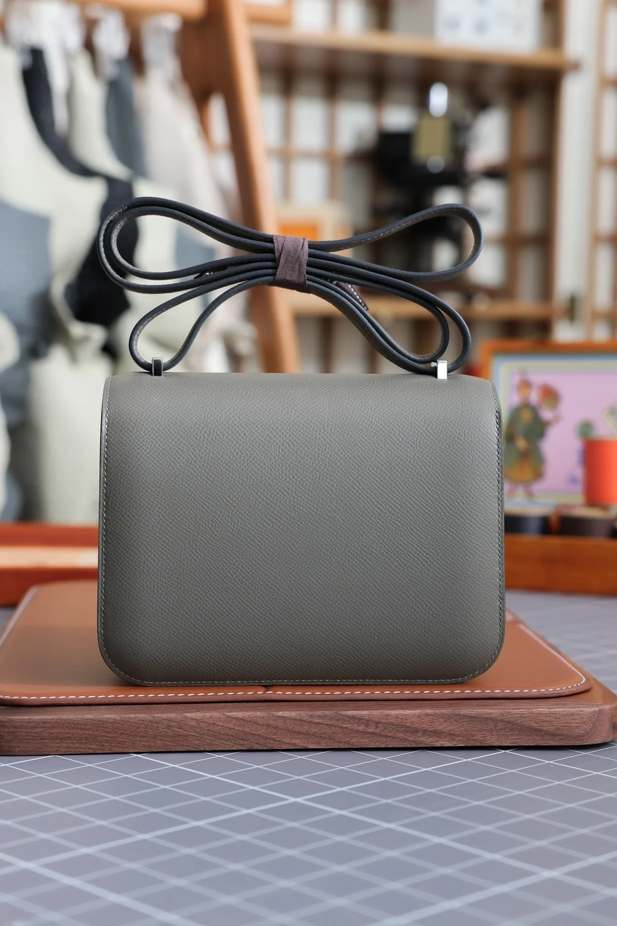 에르메스 콘스탄스 18 그레이 앱송 팔라듐 하드웨어 (100% HAND MADE)