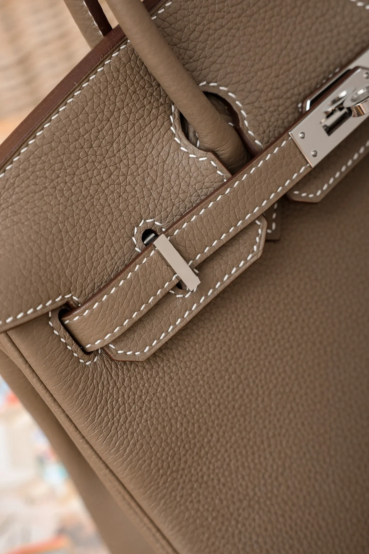 에르메스 버킨 25 르투르네 에토프 실버 하드웨어 (100% HAND MADE)