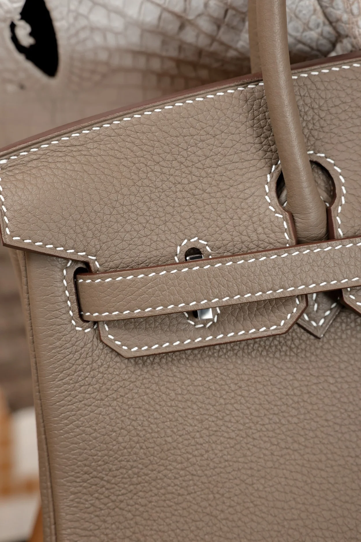 에르메스 버킨 25 르투르네 에토프 실버 하드웨어 (100% HAND MADE)