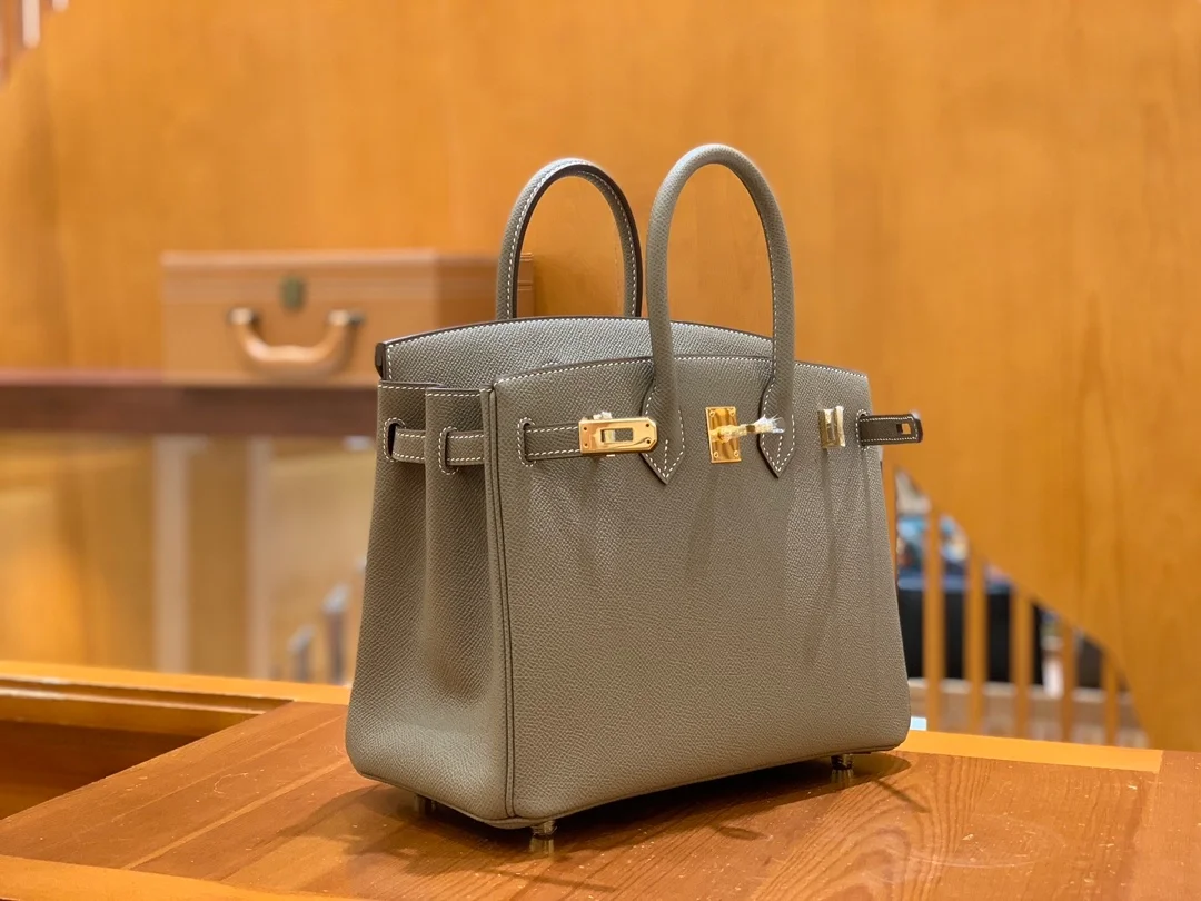 에르메스 버킨 25 르투르네 엘리펀트 그레이 골드 하드웨어 (100% HAND MADE)