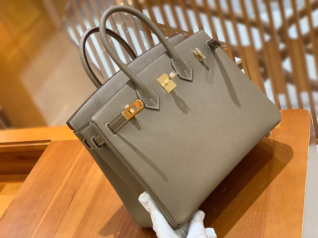에르메스 버킨 25 르투르네 엘리펀트 그레이 골드 하드웨어 (100% HAND MADE)