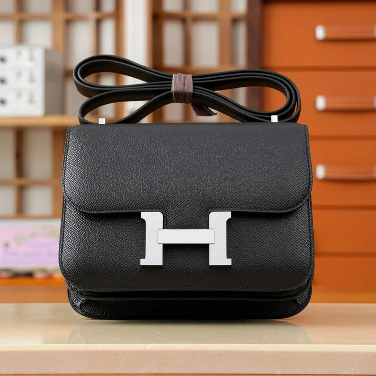 에르메스 콘스탄스 18 블랙 앱송 팔라듐 하드웨어 (100% HAND MADE)