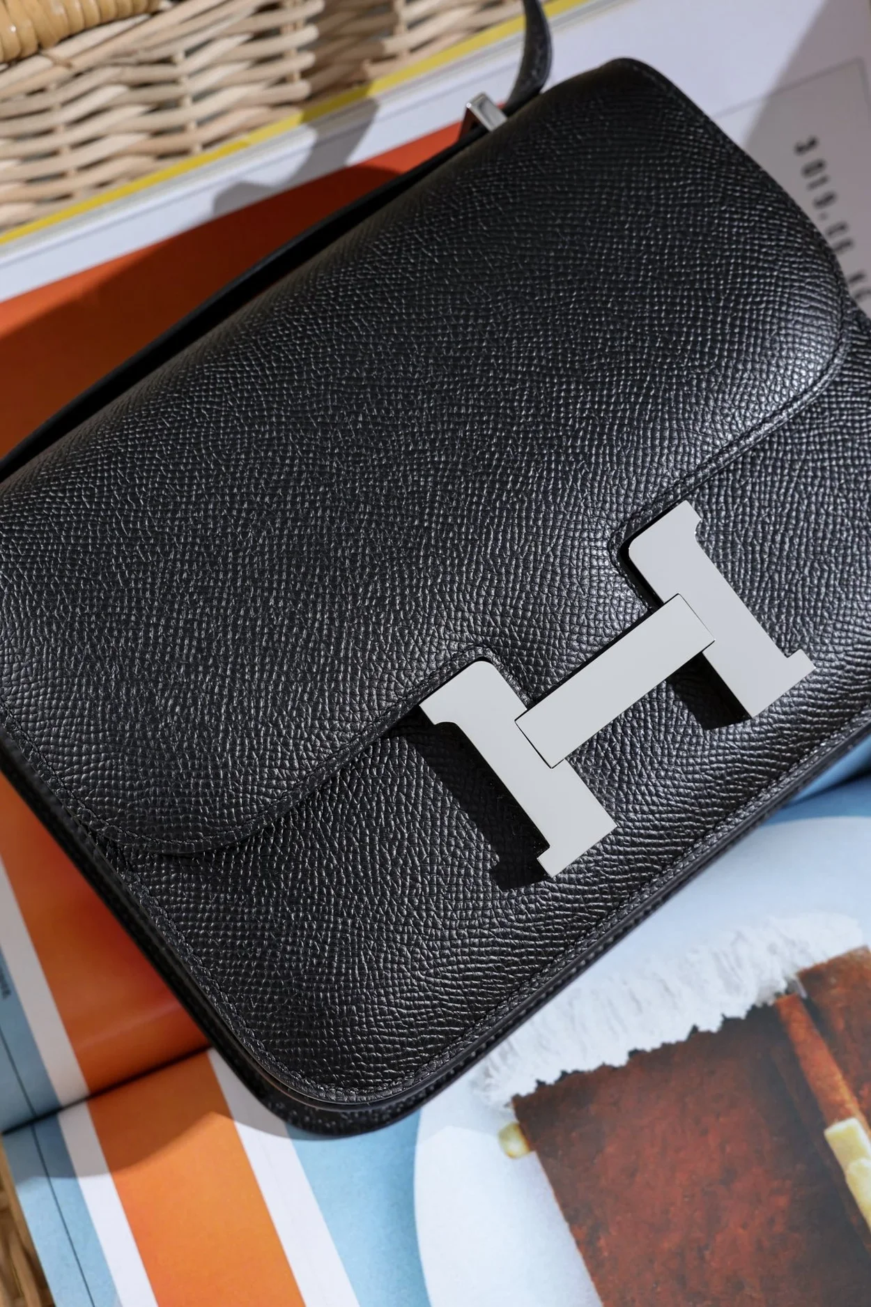 에르메스 콘스탄스 18 블랙 앱송 팔라듐 하드웨어 (100% HAND MADE)