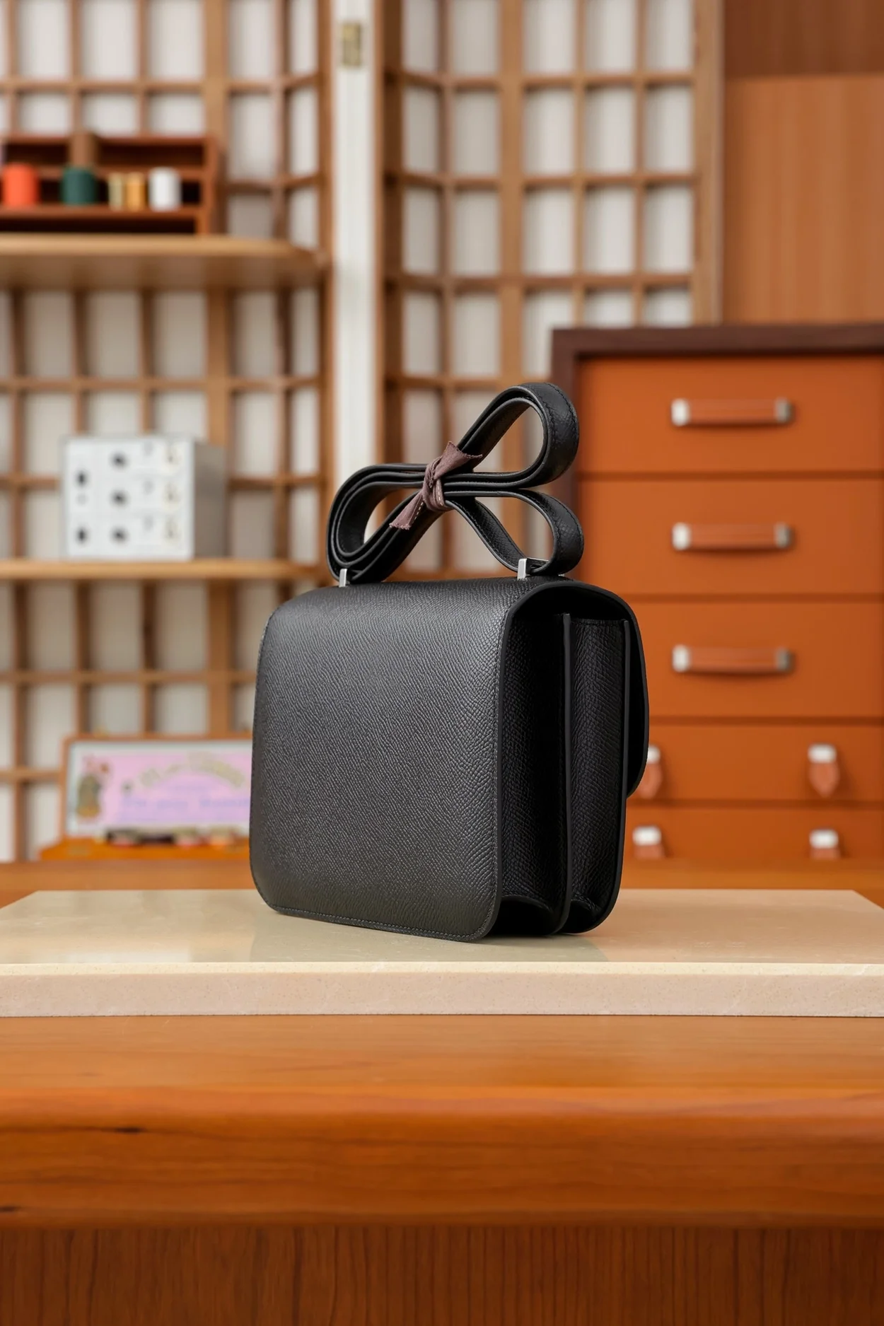 에르메스 콘스탄스 18 블랙 앱송 팔라듐 하드웨어 (100% HAND MADE)