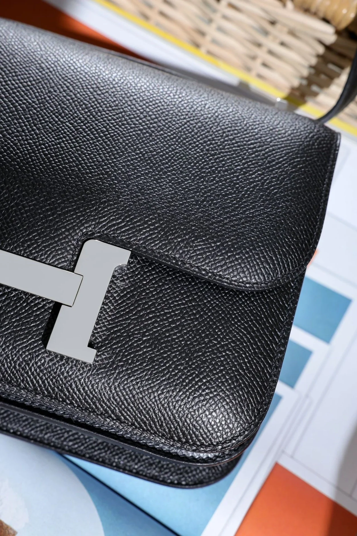 에르메스 콘스탄스 18 블랙 앱송 팔라듐 하드웨어 (100% HAND MADE)