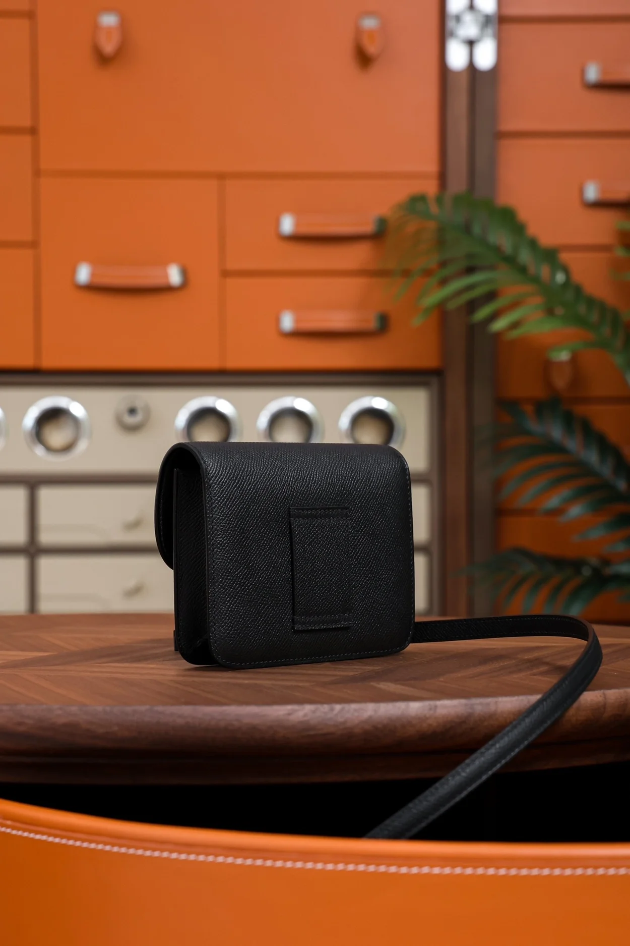 에르메스 콘스탄스 슬림 월렛 블랙 앱송 팔라듐 하드웨어 (100% HAND MADE)