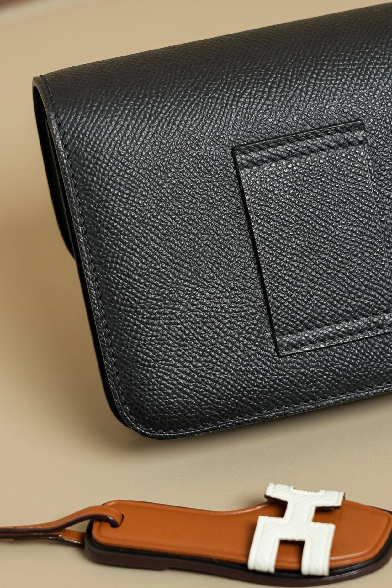 에르메스 콘스탄스 슬림 월렛 블랙 앱송 팔라듐 하드웨어 (100% HAND MADE)