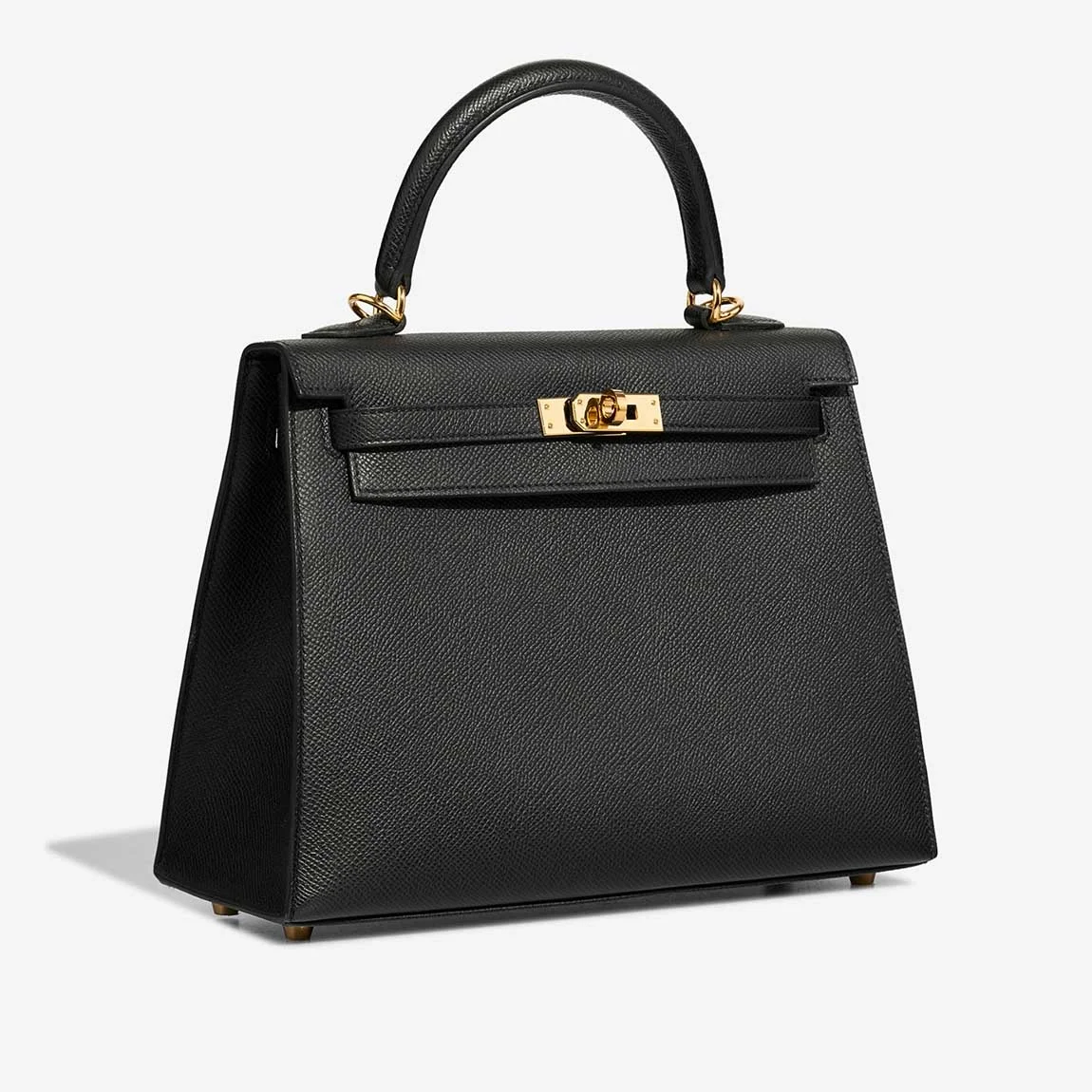 에르메스 켈리 25 셀리에 블랙 골드 하드웨어 (100% HAND MADE)